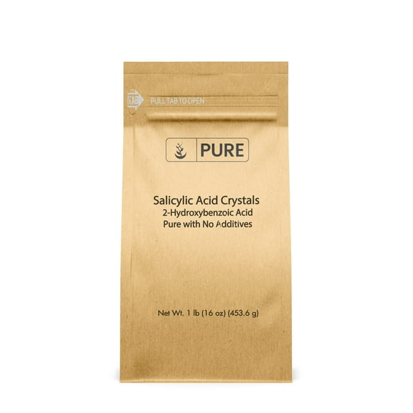 Cristales de Ácido Salicílico Ingredientes Originales Puros 454 g