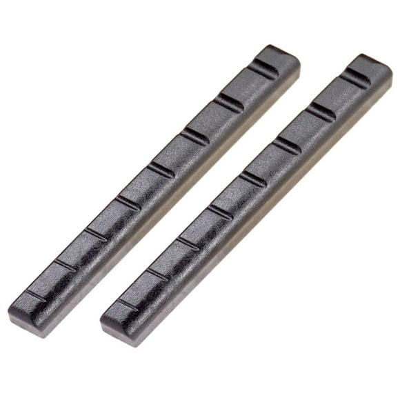 Sillín Ranurado Plástico Negro de La Tuerca para 8 Piezas Del Ukulele de La Guitarra de La Secuencia