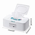 thumbnail image 3 of Push Button Wet Wipes Container Tissue Storage Box for Home Office Baby Wet Tissue Storage Box Kitchen Organizer, 3 of 4