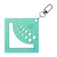thumbnail image 1 of segolike Sweater Pin Measuring Ruler, Knitting Pin Gauge Ruler, Arts Crafts with Keychain Green, 1 of 9