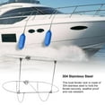 thumbnail image 2 of Support d'Aile de Bateau, Support Double Pliable Montage Flexible Résistant aux Intempéries Trou de Cadre de 11,65 Po pour Marine, 2 of 7