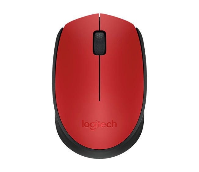 Logitech Wireless Mouse M170, 2.4 GHz with USB Mini Receiver, , 12-Months Battery Life - Red