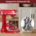 thumbnail image 7 of Stainless Steel Whisk Attachment for Kitchen Aid 7QT Mixer,11-Wire Whip Attachment Compatible with Kitchen aid 7 Quart Bowl,Egg Beater Replacement for Heavy Cream,Dishwasher Safe, 7 of 7