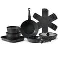 thumbnail image 3 of Complete 17-Piece Black Granite Cookware Collection - Nonstick & Induction Ready, 3 of 9