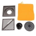 thumbnail image 2 of Bathroom Floor Drain, Stainless Steel Improve Water  Square Floor Drain Easy Cleaning Recessed Design  For Garage, 2 of 8