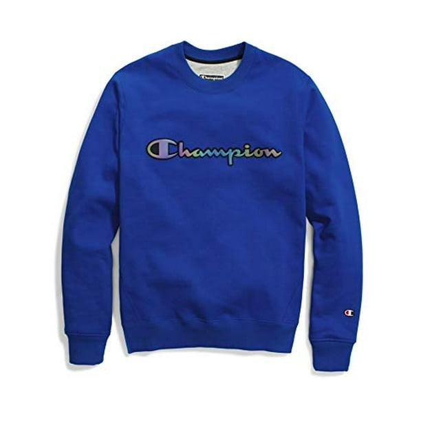 Champion Life Mens Super Fleece Sweatshirt, Deep Blue - Walmart.com