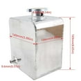 thumbnail image 2 of Car Modification Aluminum 2.5L Coolant Radiator Water Tank Silver, 2 of 5