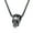 Black, variant on Stainless Steel Skull Skeleton Pendant Necklace Gothic Delicate Jewelry For Men Women 24"-Silver