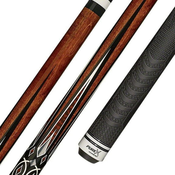Pure X HXT66 Pool Cue Chocolate Stained Low Deflection w/ MZ Multi-Zone Grip