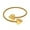 Gold, variant on Double Heart Bangle Bracelet for Women Stainless Steel Thick Love Hearts Chunky Wrap Cuff Bangles Minimalist Open Mesh Bracelets Fashion Hand Jewelry