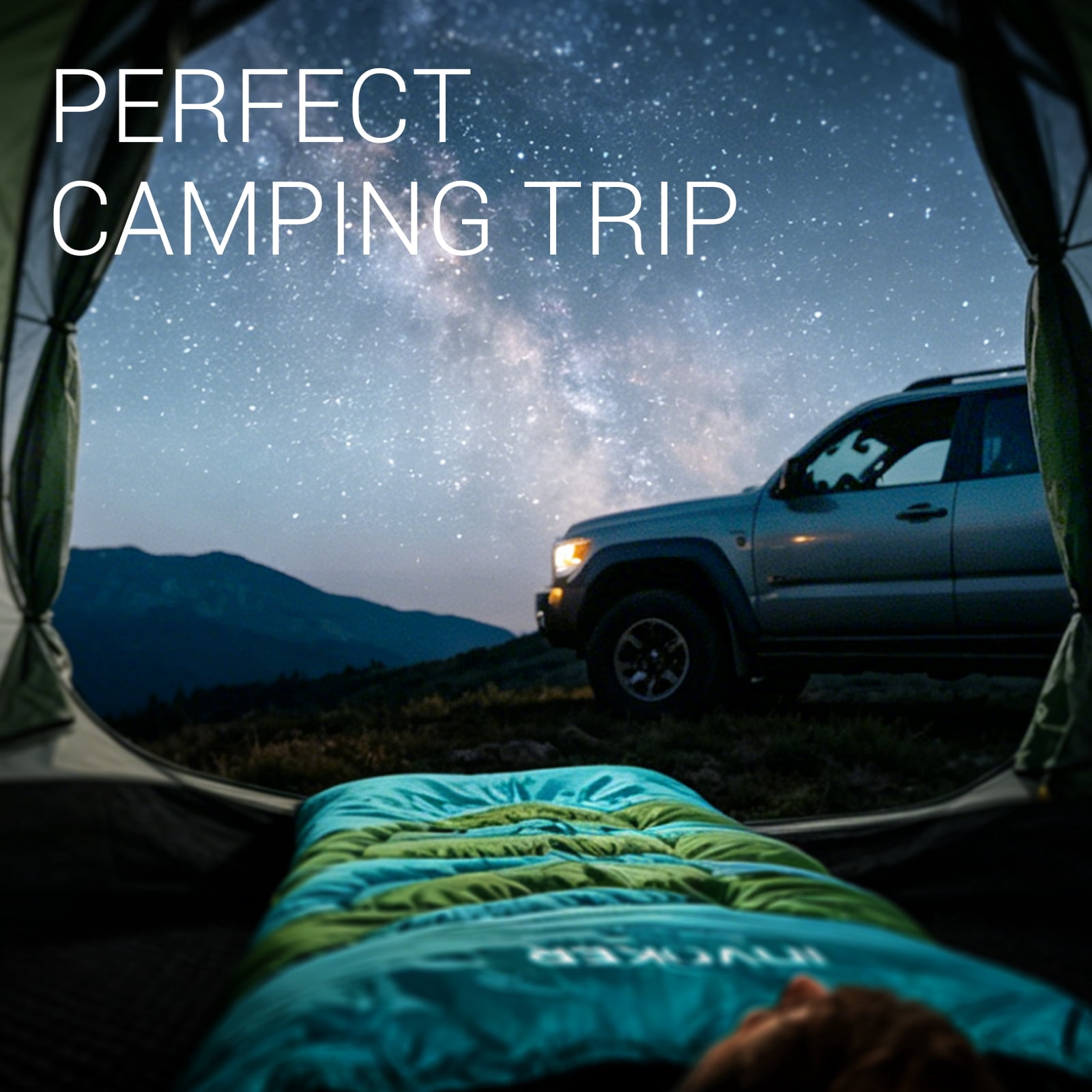 Invoker Sleeping Bag for Adults Kids, Warm & Cool Weather 3-4 Season, 23℉Camping Sleeping Bag, Waterproof Portable Backpacking Hiking Outdoors