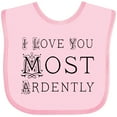 thumbnail image 3 of Inktastic I Love You Most Ardently Girls Baby Bib, 3 of 4
