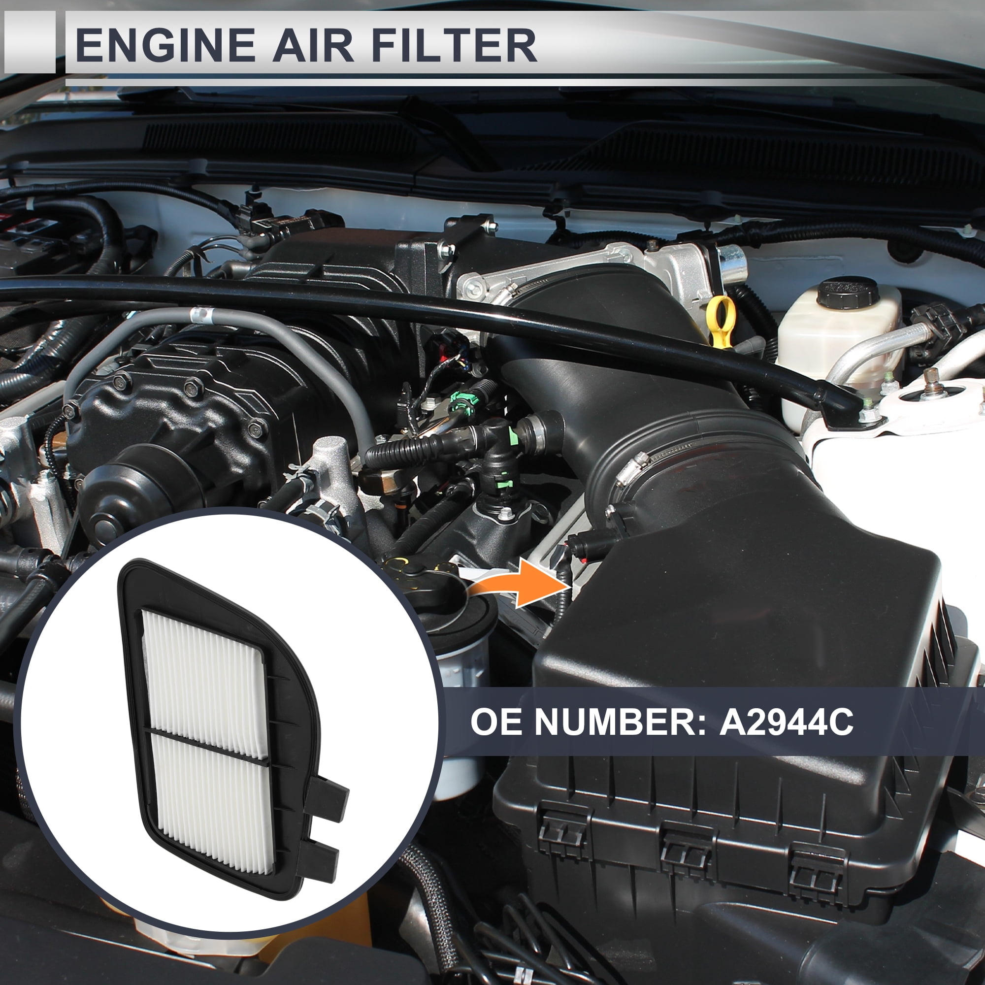 Unique Bargains Engine Air Filter A2944C/25798271 for Cadillac SRX Base 3.6L V6-Gas
