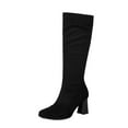 thumbnail image 7 of Mostsola Knee High Boots Women Heel Zip up Suede Fall Boots for Women 2025 Mid Calf Boots, 7 of 7