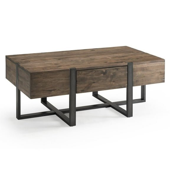Magnussen Prescott Modern 48" x 24" Coffee Table in Rustic Honey