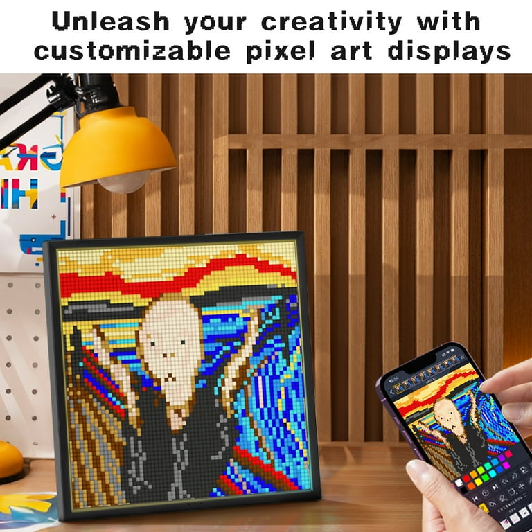 Divoom Pixoo-64 Smart WiFi Pixel Display Frame, 64x64 LED Panel