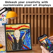 Divoom Pixoo-64 Smart WiFi Pixel Display Frame, 64x64 LED Panel for Gaming Room Decoration & Social Media Counter