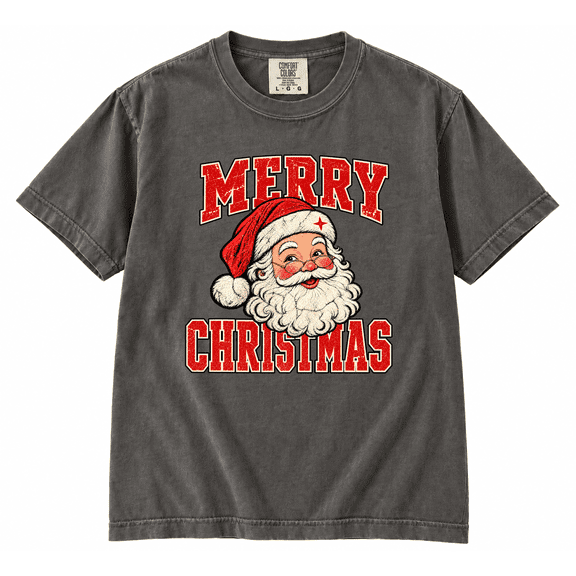 Vintage Merry Christmas Shirt, Christmas Santa Shirt, Vintage Christmas Tee, Retro Holiday Shirt