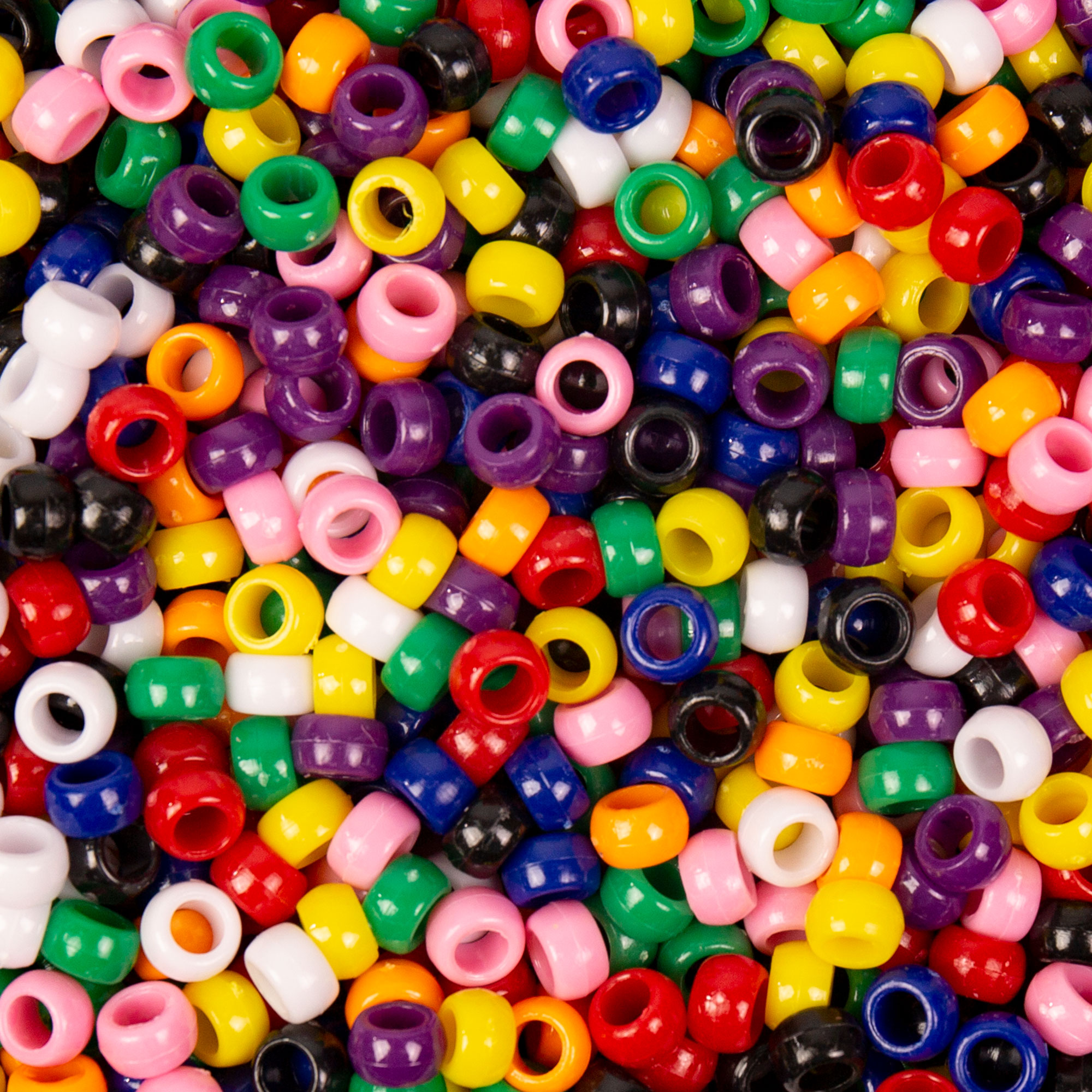 Horizon Group USA Kids Craft Plastic Pony Multi-Color Mix Beads, 1 Each - image 2 of 6