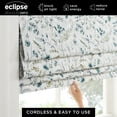 thumbnail image 2 of Eclipse  Evangeline Botanical 100% Blackout Cordless Roman Shade 64x27 - Marine, 2 of 6