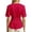 Red, variant on Versatile Daily Wear Slim Fit Round Neck Titted Tee for Women - Crisp Solid Knit Short Sleeve Casual Top for Everyday Travel Shirts for Women Casual