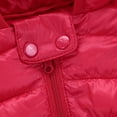 thumbnail image 5 of LYMAYTER Boys Girls down Cotton Coats Kids Fall Winter Long Sleeves Printed Jacket Toddler Ears Hooded Warm Outerwear for 1-7 Years, 5 of 9