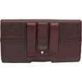 thumbnail image 6 of Leather Holster for iPhone 15, 15 Pro, 14, 14 Pro, 13 Pro, 13, 12 Pro, Xs, 11 Pro, X, 10 Belt Case with Belt Clip Cell Phone Belt Holder Pouch Cover Fits Phone with Otterbox Case Burgundy, 6 of 6