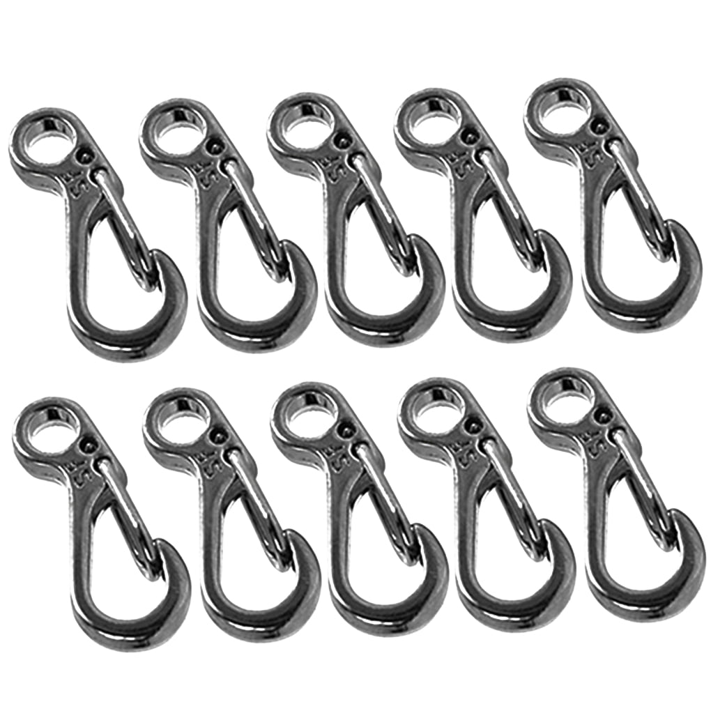 Survival 8 Type Buckle Keychain Hook Clip Climbing Carabiner Backpack Lock one 