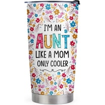 Gifts for Aunts - Aunt Gifts from Niece Nephew - Aunt Christmas Gifts, Birthday Gifts for Aunt, Aunt Mother Day Gifts - 20oz Aunt Cooler Stainless Steel Tumbler