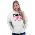 thumbnail image 4 of I Wear Pink For The Cure Warrior Hoodie Sweatshirt Women Brisco Brands M, 4 of 6