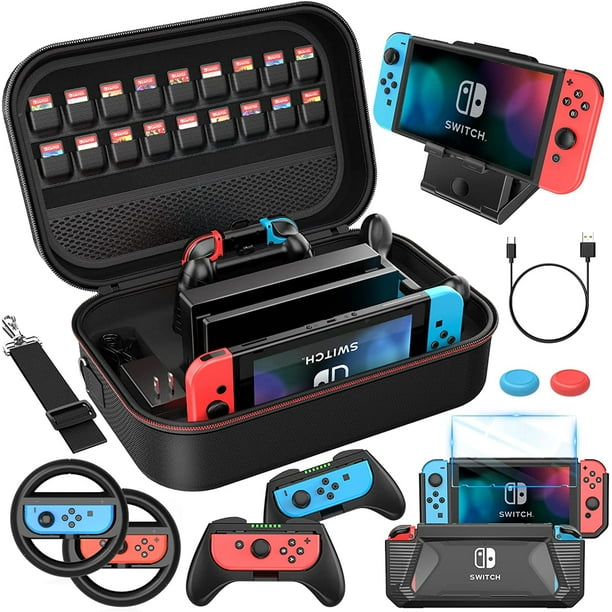 HEYSTOP Switch Accessories Bundle 12 in 1 Compatible with Nintendo