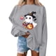 thumbnail image 1 of Heisall Womens Sweatshirts Round Neck Long Sleeve Autumn Winter Casual Pullover Halloween Print Tops, 1 of 4