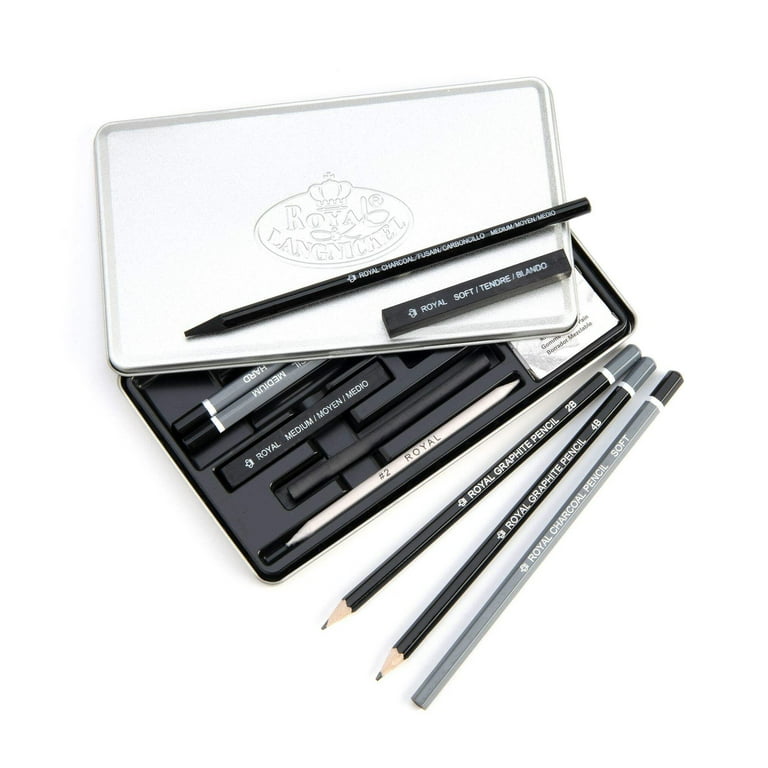 Royal & Langnickel Charcoal Small Tin, 12-Piece photo 4