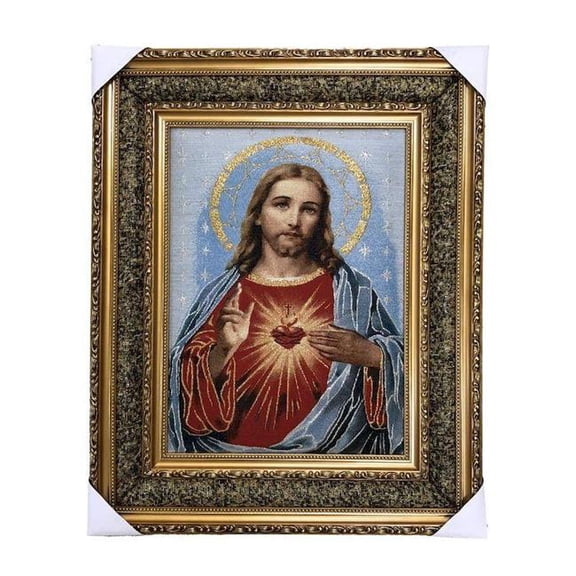 MDR Trading SC-YL364 Sacred Heart of Jesus Framed Tapestry