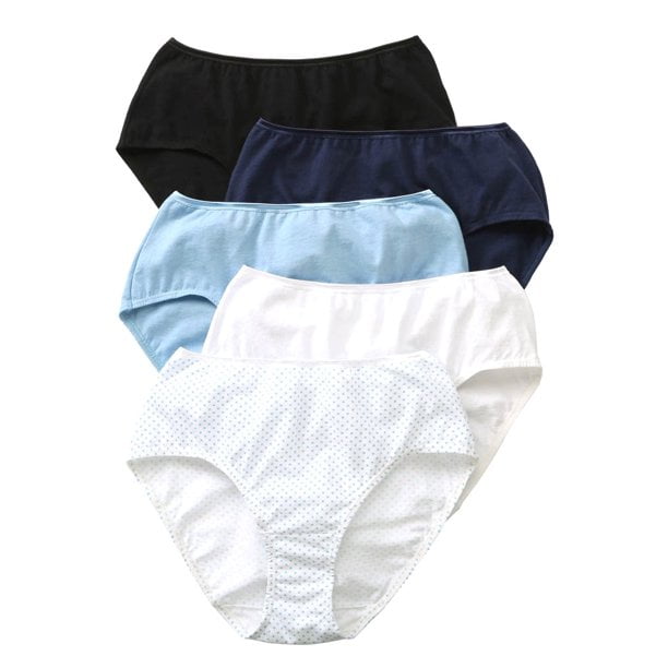 Vanity Fair Women's True Comfort 5 Pack Hipsters Assorted