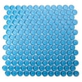 thumbnail image 5 of Apollo Tile   5 Pack 12-in x 12-in Sea Blue Penny Round Glossy Finished Glass Mosaic Wall and Floor Tile (5 sq ft/case), 5 of 5