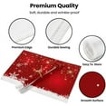 thumbnail image 3 of Christmas Placemats Set of 4, Xmas White Snowflake and Red Background Table Mat Placemat Heat Resistant Non Slip Line for Holiday Party Dining Table Kitchen Decor 18" x 12", 3 of 7