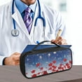 thumbnail image 5 of COEQINE Galaxy Red Floral Stethoscope Storage Bag for Medical Professionals Nursing Stethoscope Bag Men Stethoscope Case Organizer for Clinics Use Stethoscope Case Kit for Women, 5 of 7