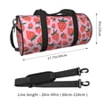 thumbnail image 2 of Balery Cartoon Strawberry Bolsa de Gimnasio para Mujeres y Hombres, Bolsa de Viaje Impermeable, Bolsa de Fin de Semana con Compartimento para Zapatos y Bolsillo Húmedo, 2 of 6