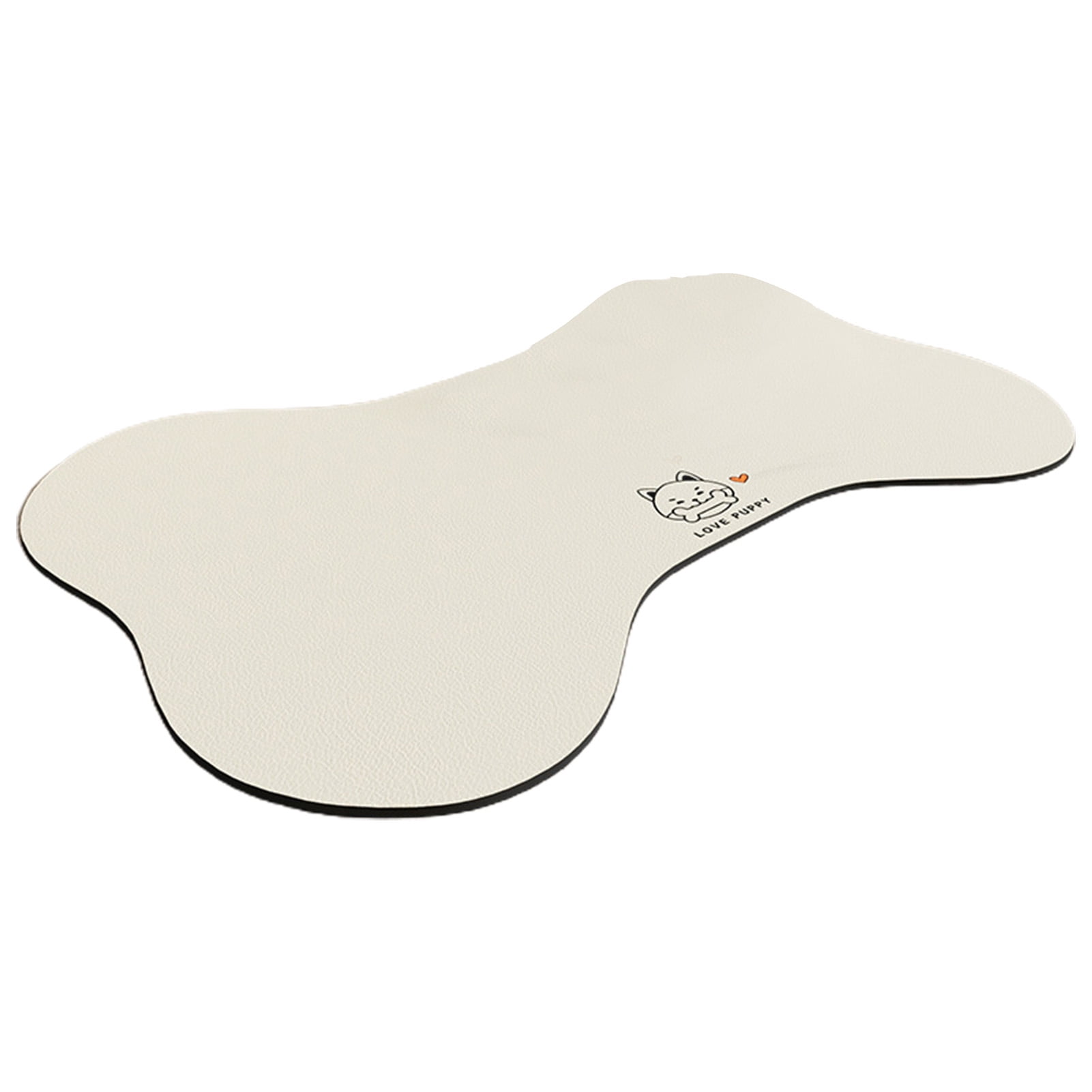 Fast Water Absorption Pet Placemat Nonslip Bottom, Bone Shape