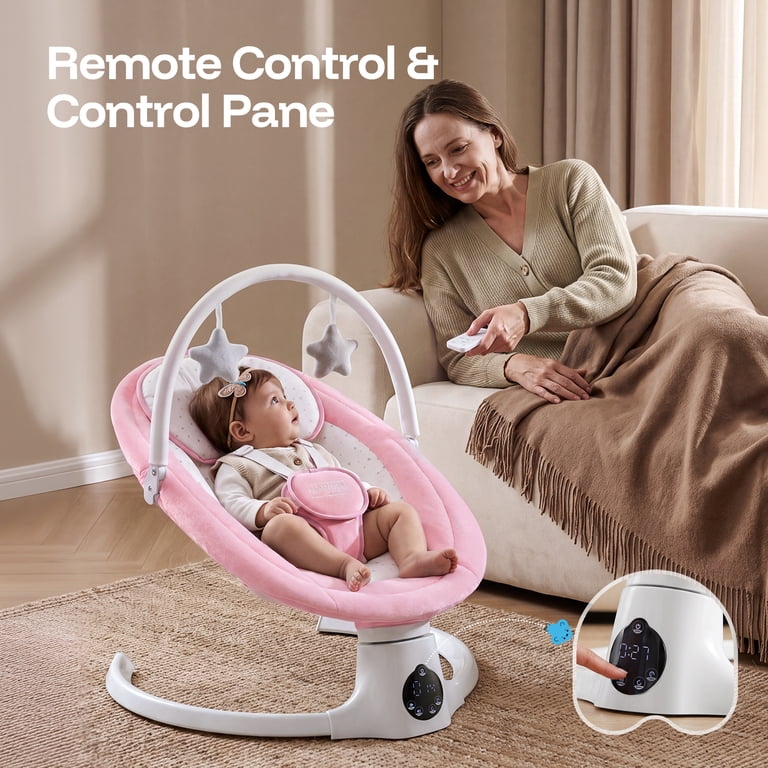 Electric Baby Swing with Remote Control and Lullabies photo 6
