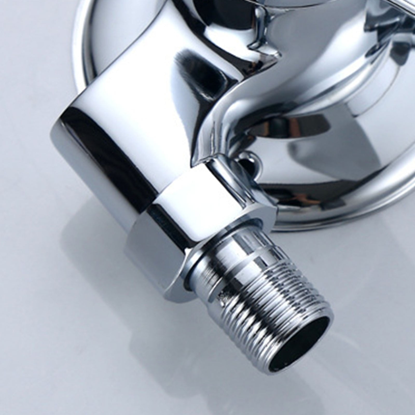 Chrome Deck Mount Shower Mixer Taps for Bathroom- Hot& Cold Mixing