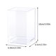 thumbnail image 3 of 1 unidad de organizador de escritorio cuadrado transparente para bolígrafos y brochas de maquillaje, 3 of 7