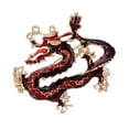 thumbnail image 5 of Eoperou Ethnic Style Brooch Pin Unisex Dragon Shape Rhinestone Inlaid Enamel Pin Clothing Coat Badge Jewelry Party Accessories, 5 of 8