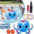 thumbnail image 2 of Pool Toys Bloolilies Octopus inflable 2 en 1 para niños de 4 a 8 años, 2 of 6