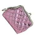 thumbnail image 4 of pitrice Womens Lattice PU Leather Card Holder Wallet Coin Purse Clasp Clutch Handbag, 4 of 8