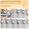 thumbnail image 4 of Gray Fabric Shower Curtain Set,  Blend, Waffle Weave, with Snap in Replacement Liner,71 x 74 inches, 4 of 7
