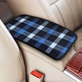 thumbnail image 3 of Car Handrails Box Pad 12.6 X 7.5 In Waterproof Non-Slip Wear-Resisting Durable Breathable Strong Tensile And Tensile Stretch Argyle Plaid Doderblue_4, 3 of 7