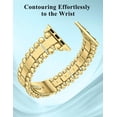 thumbnail image 7 of Wearlizer Beaded Bracelet Band Compatible with Apple Watch Band 38/40/41/42/44/45/46/49mm, Dressy Stainless Steel Jewelry Strap for iWatch Series 11 10 9 8 7-1 Ultra SE, 7 of 7