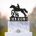 thumbnail image 1 of Custom Horse Cake Topper Birthday,Horseback Riding Birthday Cake Topper,Horse Rider Birthday Cake Topper,Horse Baby Shower Cake Topper,A515 Made in USA, 1 of 2